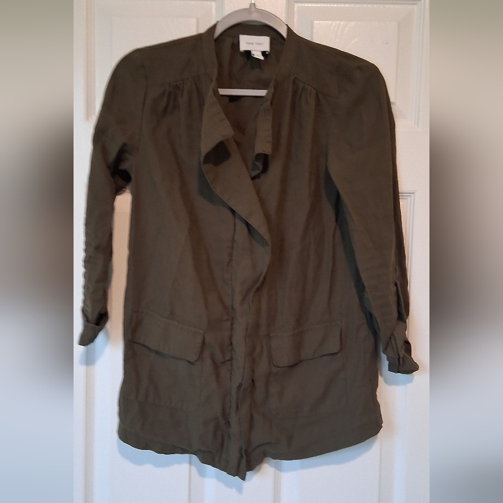 Nine West Olive Trench Coat